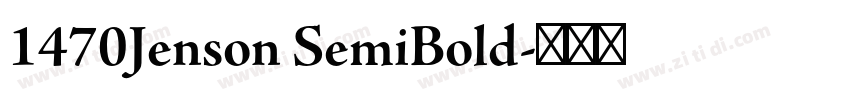1470Jenson SemiBold字体转换